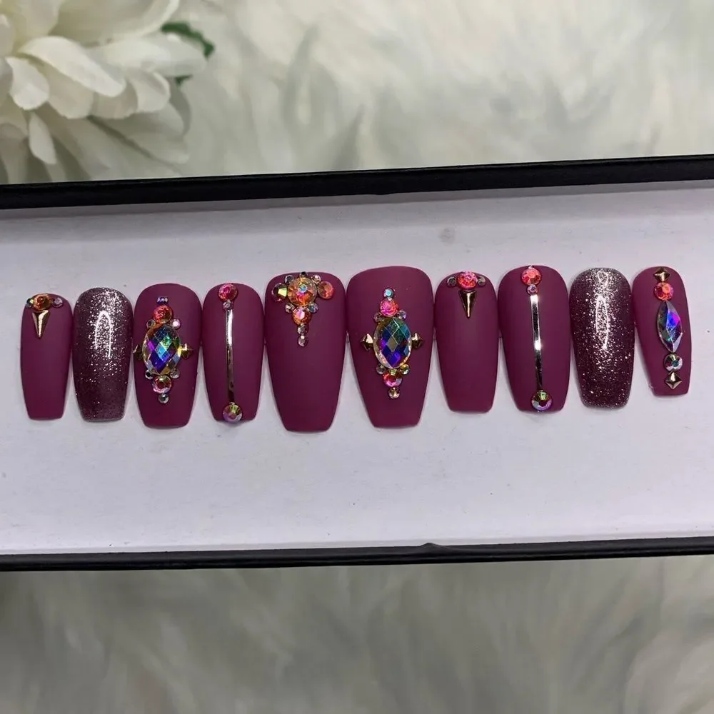 Press On Nails | Gothic Nails | Handmade Press On Nails - Picture 3 of 14